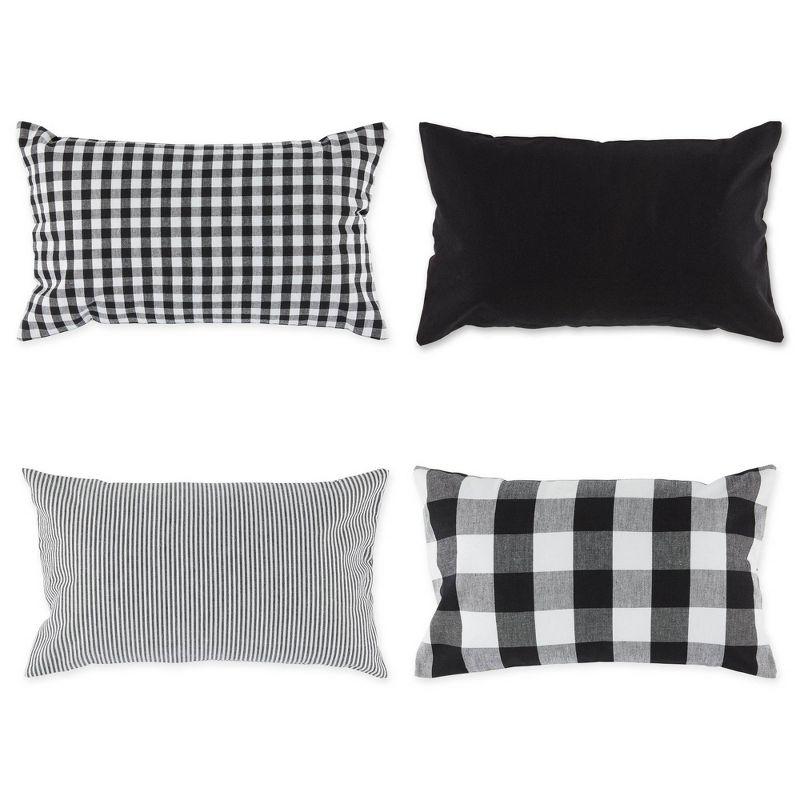 Gingham Check Kitchen Tabletop Bed Plaid Cotton Pillow Cover