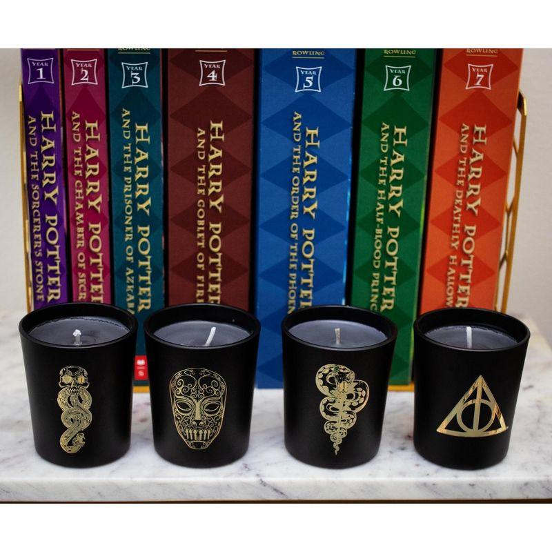 Ukonic Harry Potter Dark Arts Scented Soy Wax Candle Collection | Set of 4