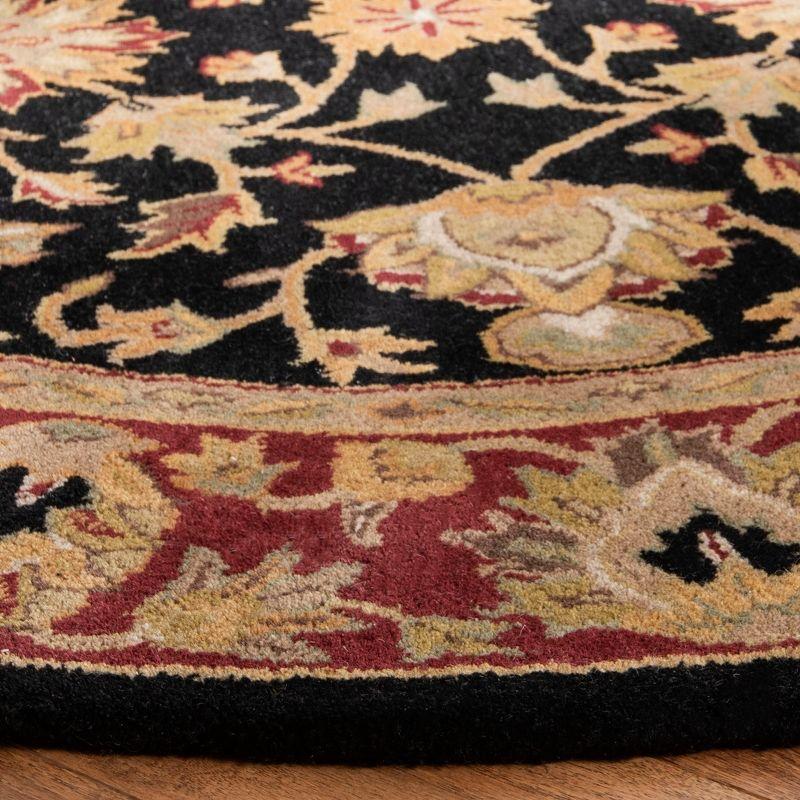 Heritage HG112 Handmade Runner Rug - 2'3"x8' - Black/Red - Safavieh
