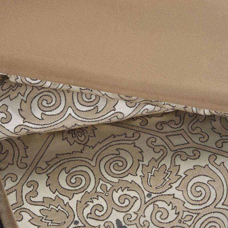 Madison Park Donovan 7 Piece Jacquard Comforter Set with Throw Pillows