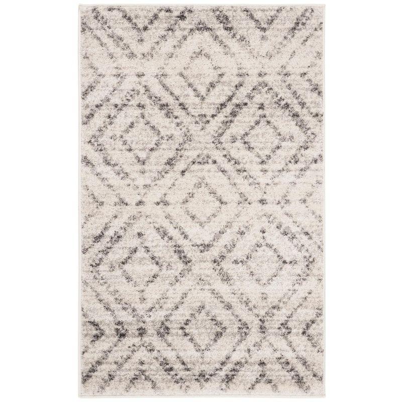 Adirondack ADR131 Machine Made Indoor Accent Rug - Light Grey/Grey - 3'x5' - Safavieh