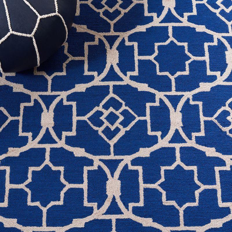 Four Seasons FRS397 Hand Hooked Accent Rug - Navy/Ivory - 2'3"x3'9" - Safavieh.
