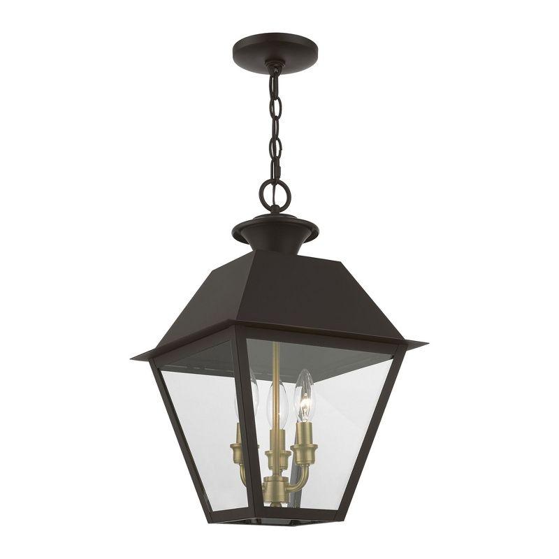Livex Lighting Wentworth 3 - Light Pendant in  Bronze/Antique Brass