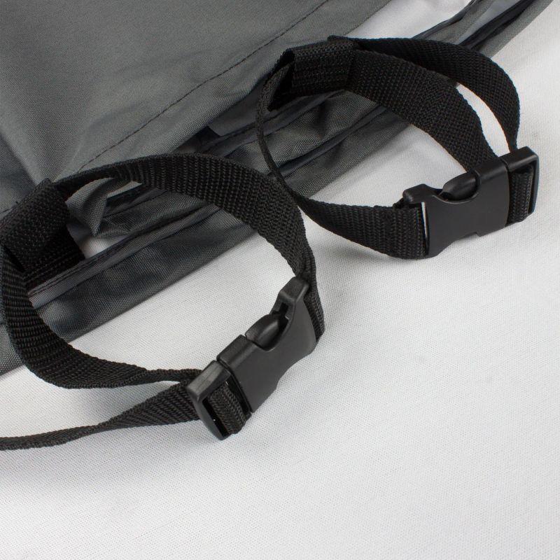 Shield Titanium 3-Layer Water Resistant Outdoor Dining Set Round Cover Dark Grey - 80x35"