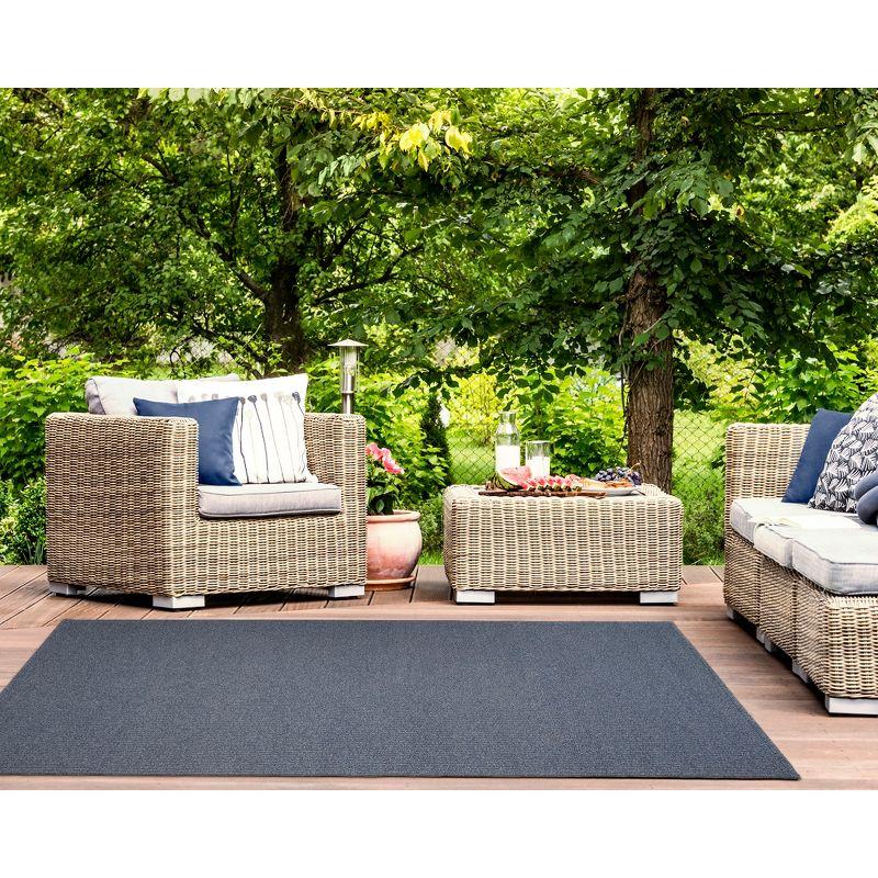Liora Manne Avalon Texture Indoor/Outdoor Rug Navy 3'6" x 5'6"