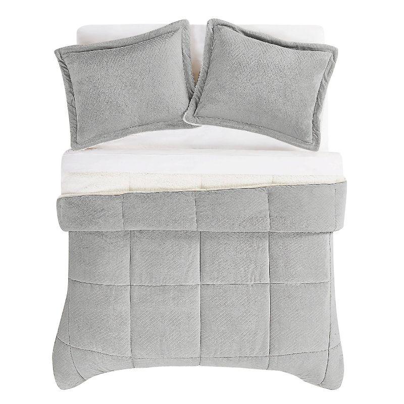 Cannon Carved Faux Fur Comforter Set