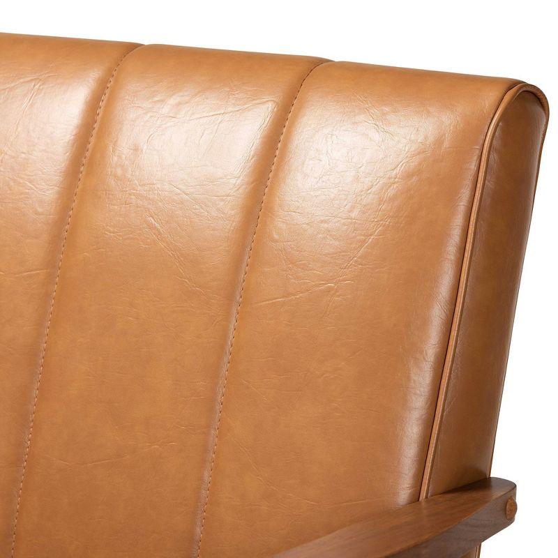 Alonah Faux Leather 45.1'' Reception Loveseat