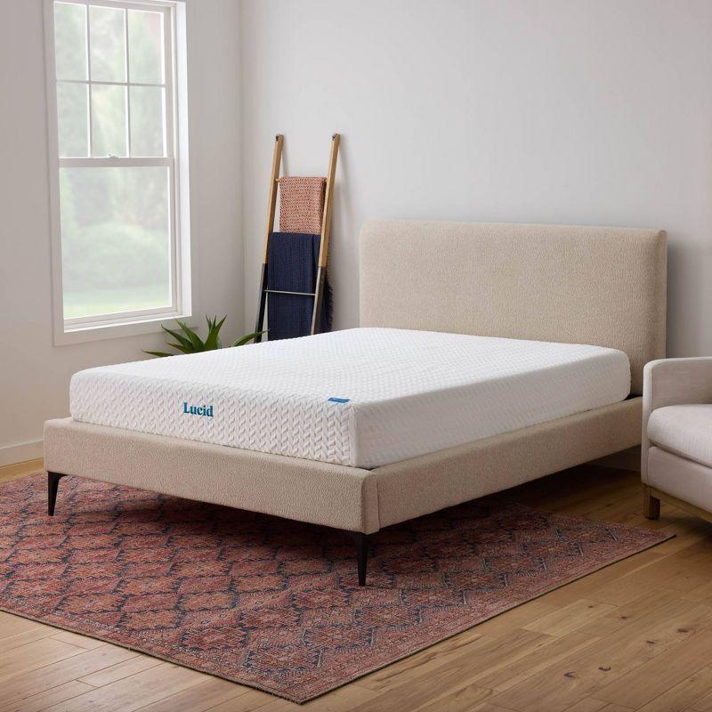 Lucid Comfort Collection  Medium 10" Gel Memory Foam Mattress