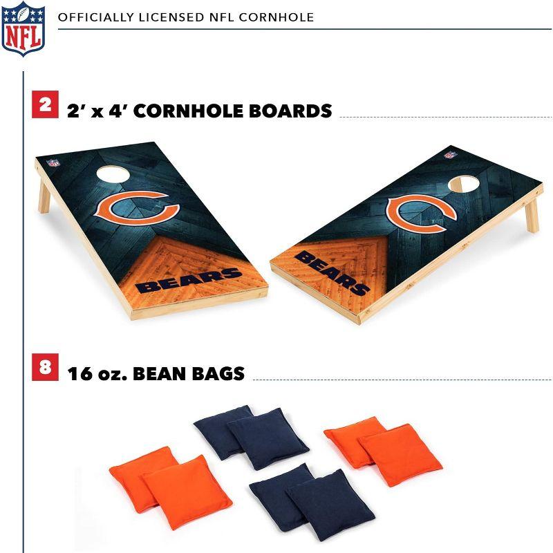 NFL Chicago Bears 2'x4' Wood Cornhole Set