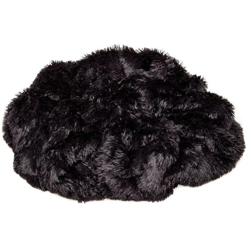 Chanasya Solid Faux Long Fur Fuzzy Throw Blanket