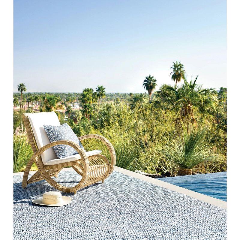 Coastal Blue Handwoven Indoor/Outdoor Rug