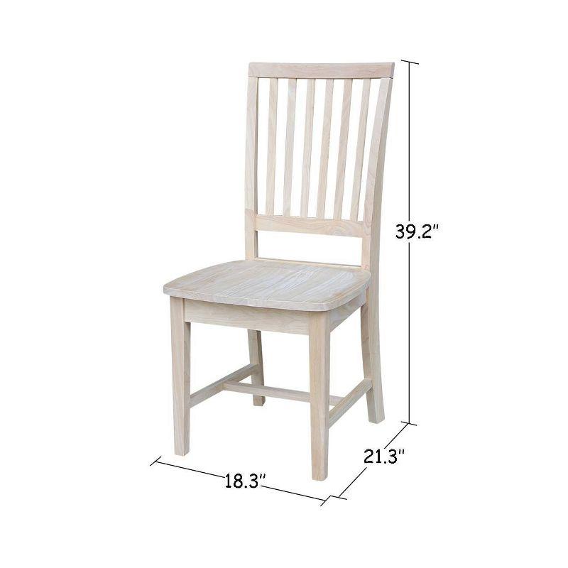 Set of 2 Mission Side Chair - International Concepts