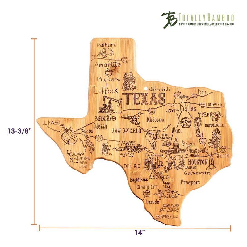 Totally Bamboo Destination Texas Cutting Board