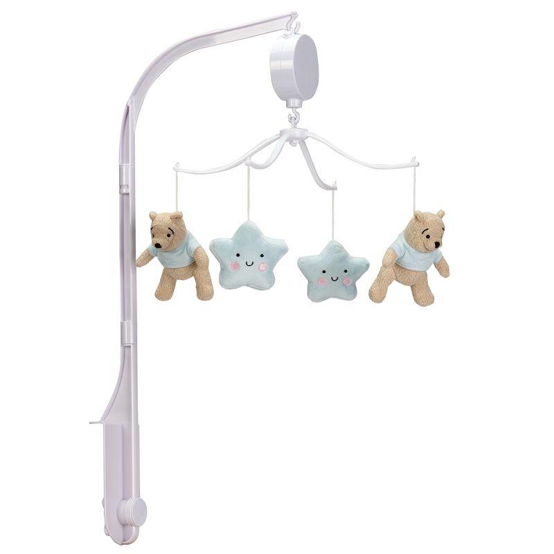 Bedtime Originals Starlight Pooh Musical Baby Crib Mobile - Blue, Animals