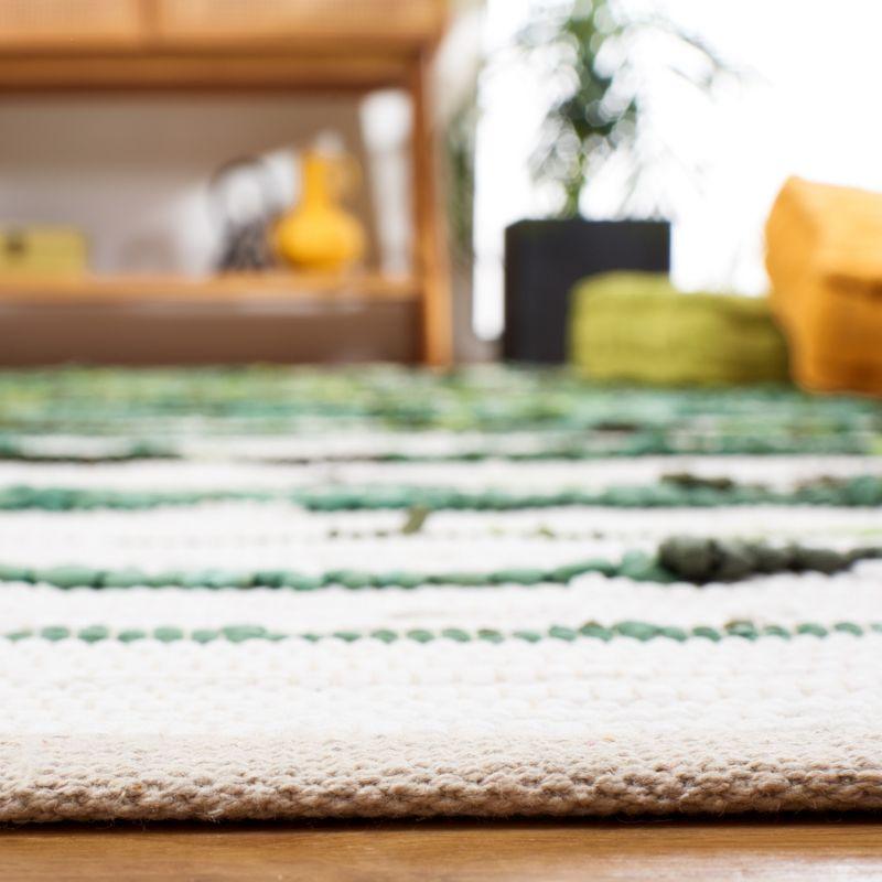 Montauk MTK623 Hand Woven Area Rug - Green/Ivory - 6'x6' - Safavieh.