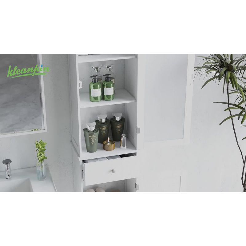 NRANTUM kleankin Slim Bathroom Storage Cabinet, Tall Bathroom Cabinet