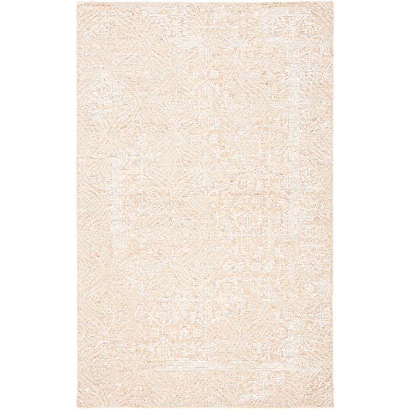 Ivory Hand-Tufted Wool 4' x 6' Area Rug