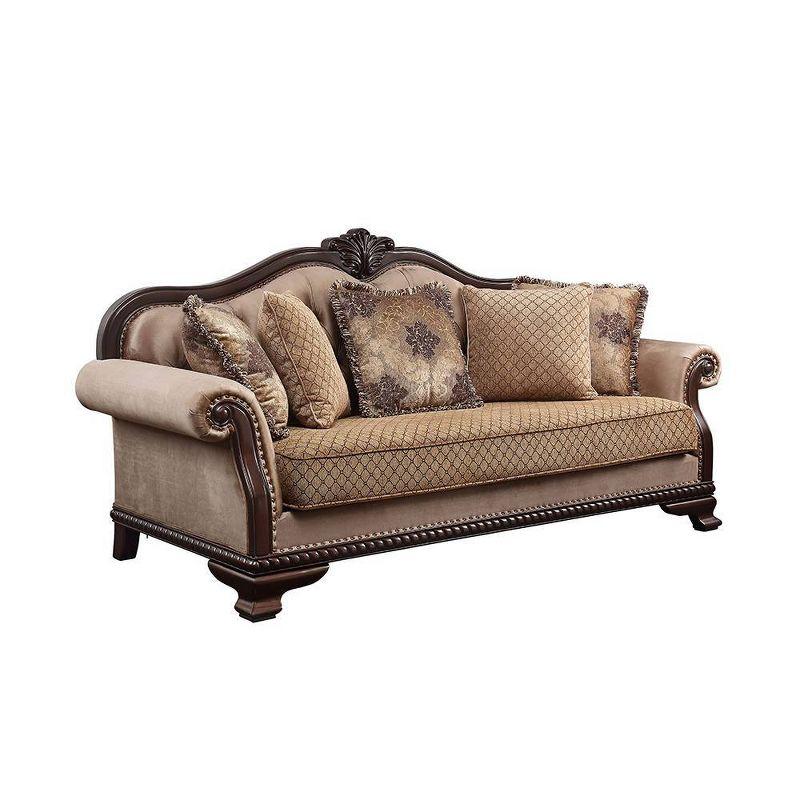 89" Chateau De Ville Sofa with Nailhead Trim & Wood Carving - Acme Furniture