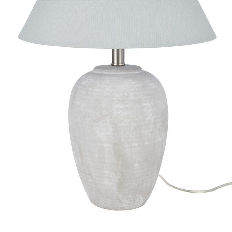 23" Unglazed Ceramic Jar Table Lamp - Nourison