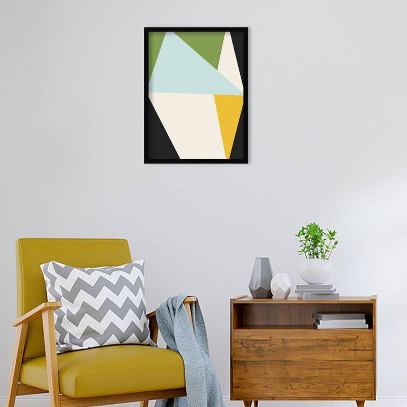 19" x 25" Bold Graphic II by The Creative Bunch Studio Wood Framed Wall Art Print - Amanti Art: Modern Lithograph, Vertical