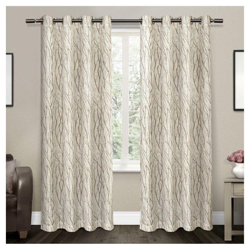 Winston Porter Leija Floral Sheer Grommet Curtain Panels & Reviews | Wayfair