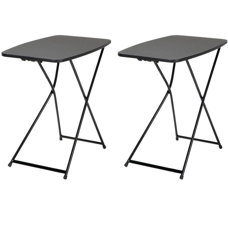 COSCO Personal Folding Activity Table, Set of 2, Black