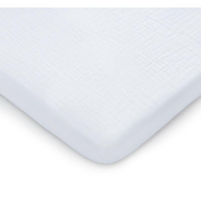 Comfy Cubs Fiited Sheets Cotton Blend Fitted Bassinet Sheet