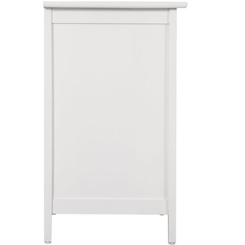 Passion Furniture Daniel 3-Drawer White Nightstand (25 in. H x 19 in. W x 15 in. D)
