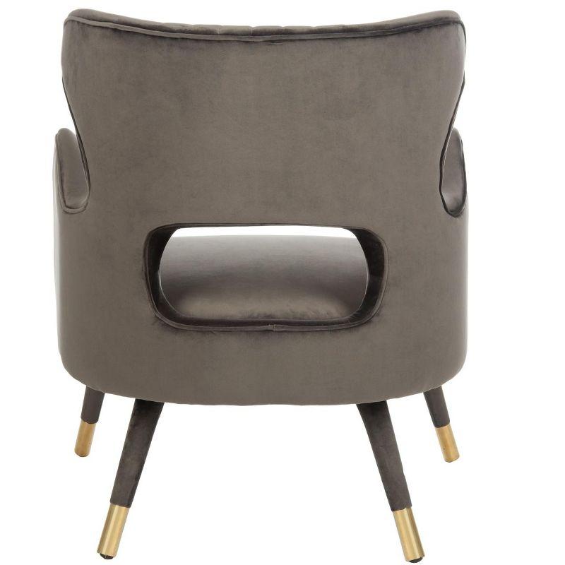 Blair Wingback Accent Chair - ACH4504 - Shale/Gold - Safavieh