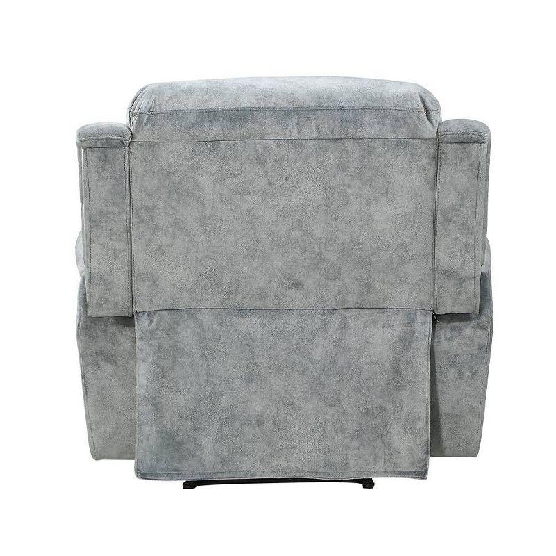 Acme Furniture Mariana Recliner Sofa Silver Gray Fabric