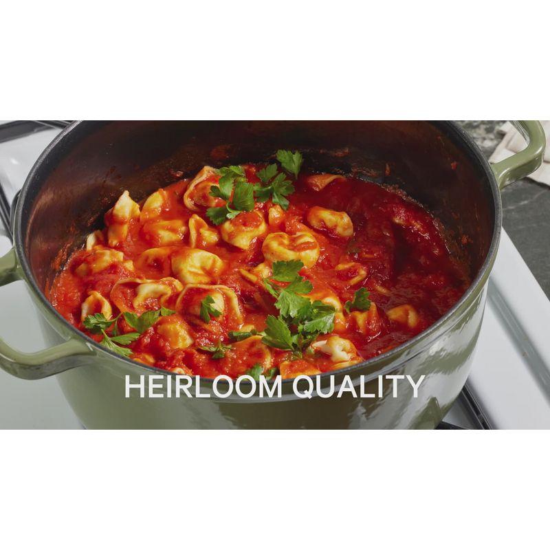 Our Place 5.5qt 10.5" Cast Iron Perfect Pot - Spice: Cookware, Enamel, Hand Wash, Non-Induction, Gas, Electric Compatible