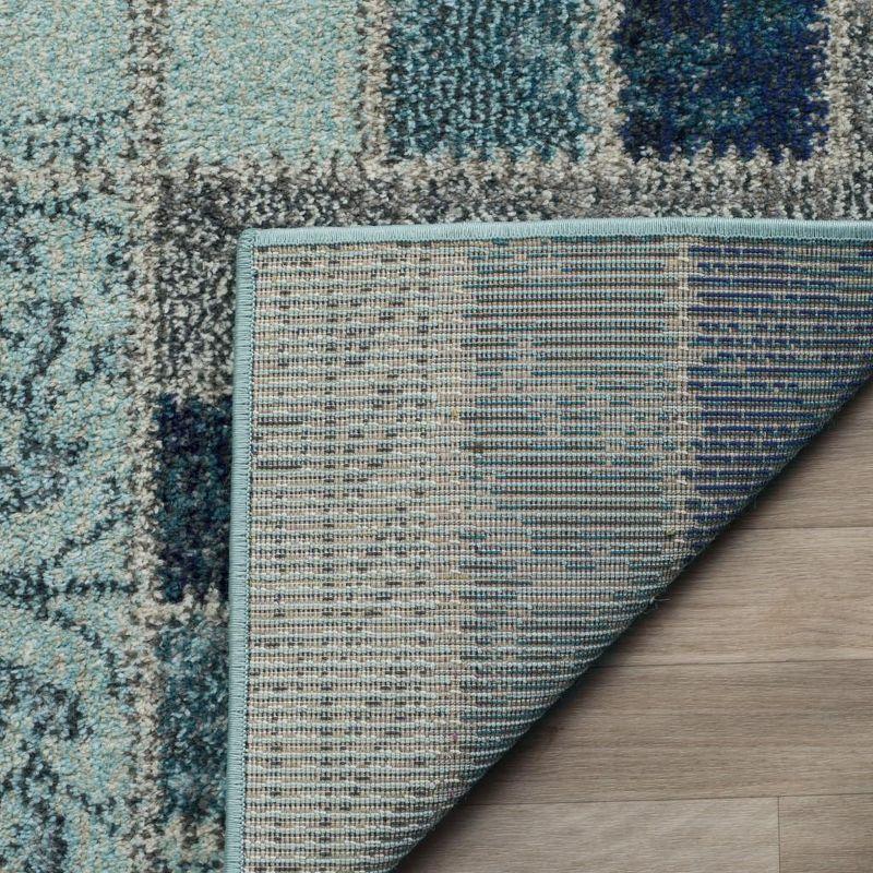 Monaco MNC214 Power Loomed Indoor Area Rug - Grey/Blue - 8'x11' - Safavieh