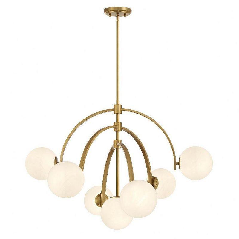 Marias 7 Light Metal Dimmable Globe Chandelier