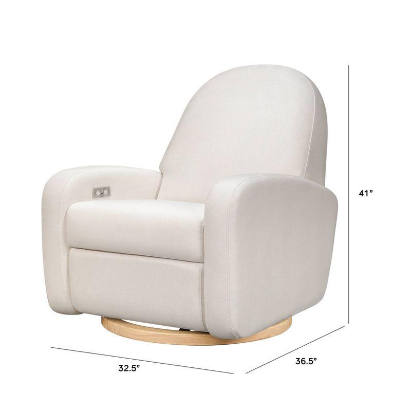 Nami Electronic Recliner and Swivel Glider Recliner in Shearling with USB port