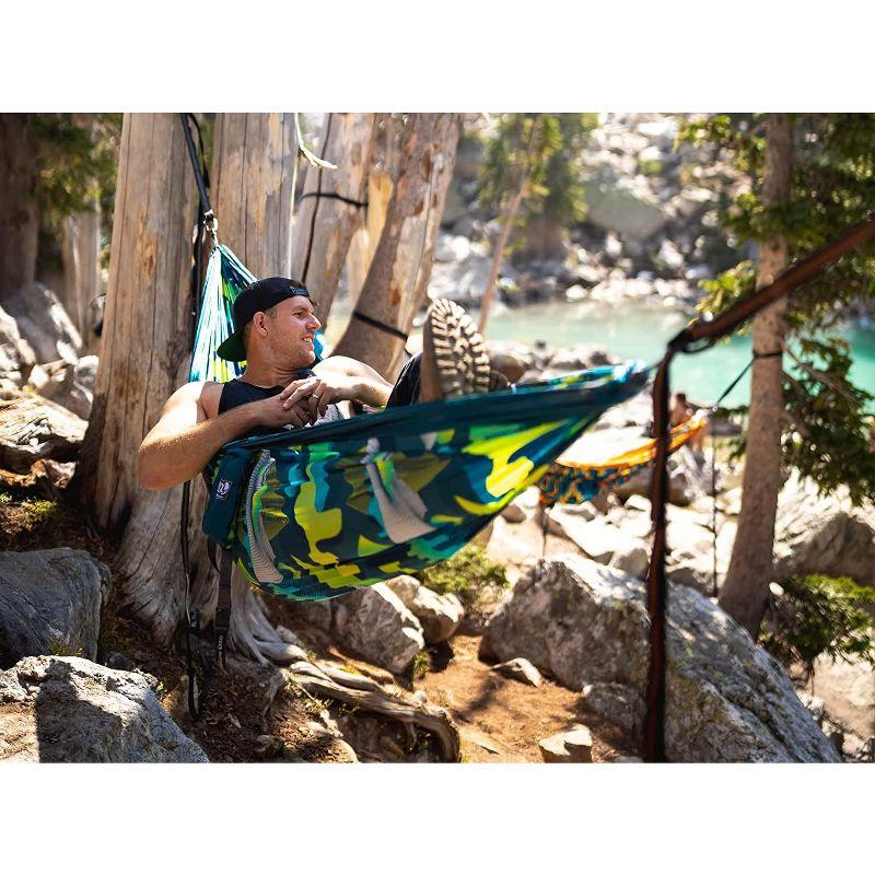 ENO, Eagles Nest Outfitters DoubleNest Print Lightweight Camping Hammock, 1 to 2 Person, Roots Studio Special Edition