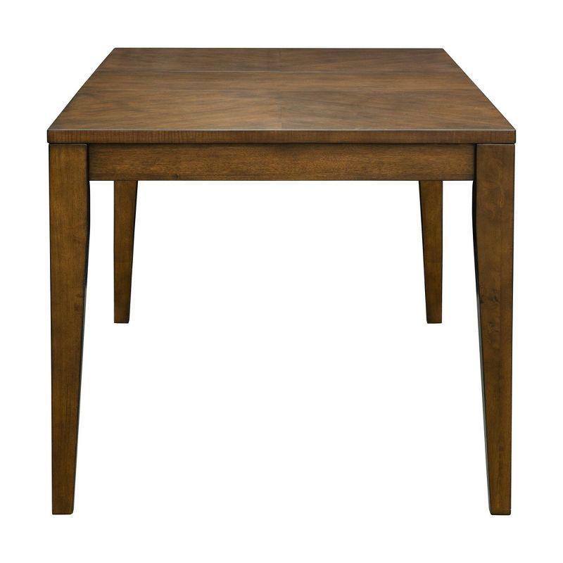 Cove Rectangle Extension Dining Table Pecan - Ink+Ivy: Seats Up to 8, Contemporary Style, 4-Leg Base, MDF Wood