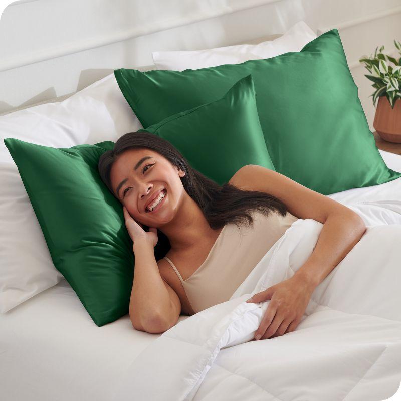 Bare Home Soft Poly Satin Pillowcase Set