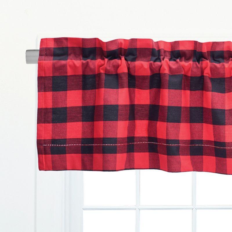 Franklin Cotton Valance Window Treatment (Set of 2)