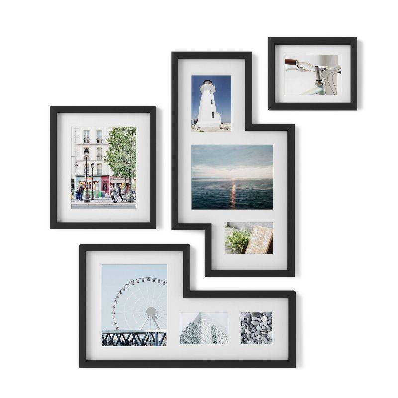 Black Polystyrene Gallery Wall Picture Frame Set