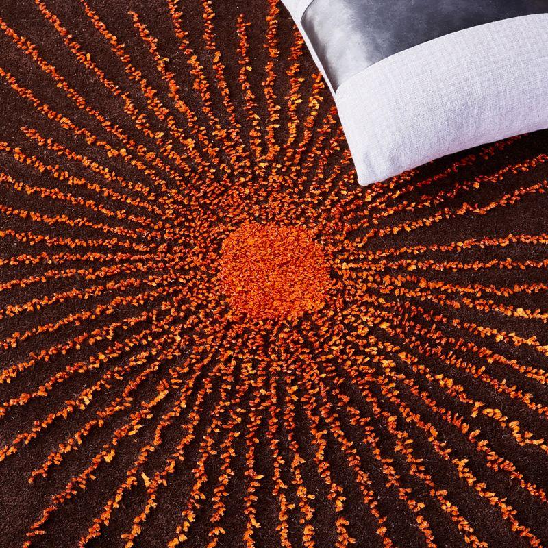 Soho SOH655 Hand Tufted Indoor Area Rug - Brown/Red - 8'x8' - Safavieh