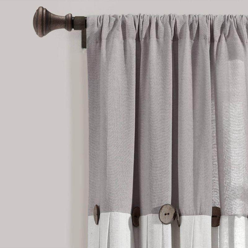 Lush Decor Semi Sheer Curtain Single Panel