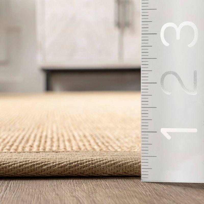 3'x5' Machine Woven orsay sisal Accent Rug Beige - nuLOOM: Modern Indoor Low Pile Skid-Resistant Area Rug