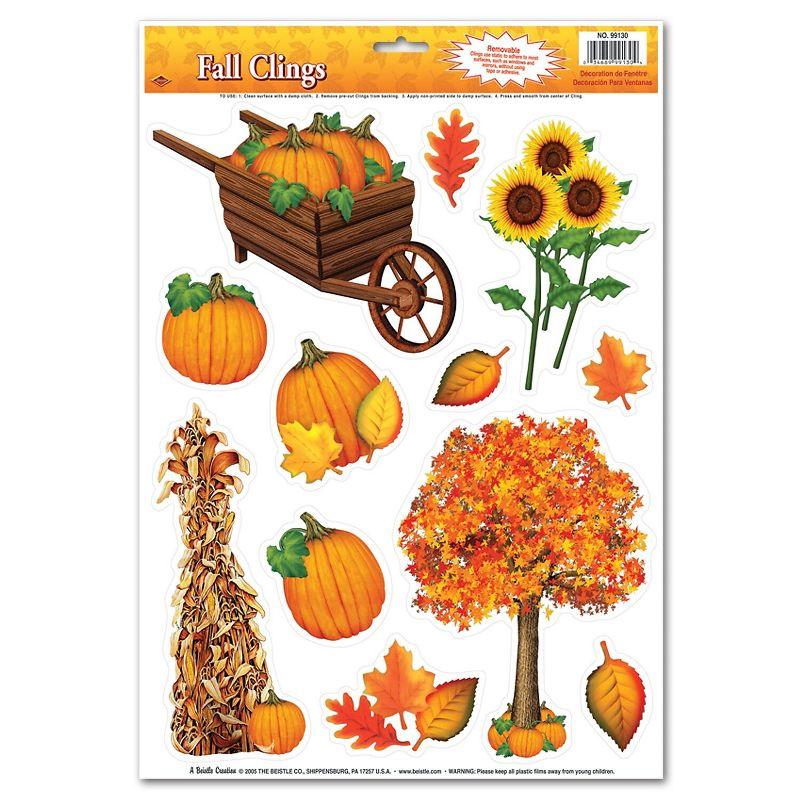 Beistle 12" x 17" Fall Clings; 84/Pack 99130