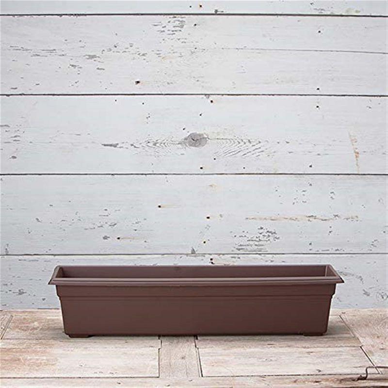 Novelty Countryside Flower Box Planter, Brown 30"