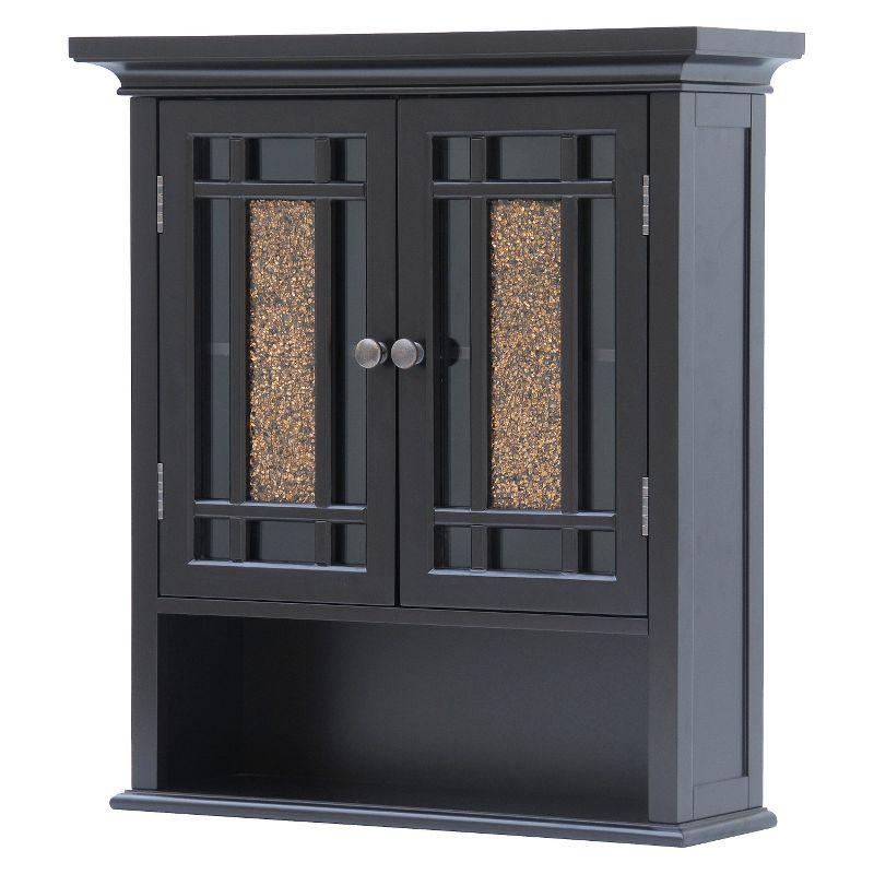 Windsor Wall Cabinet Brown - Elegant Home Fashions: Over Toilet Storage, Adjustable Shelves, MDF Composite