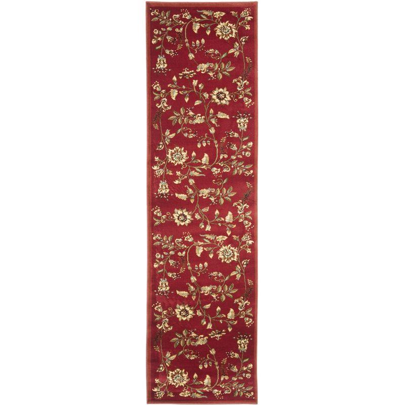Lyndhurst LNH552 Power Loomed Runner Rug - Red/Multi - 2'3"x8' - Safavieh