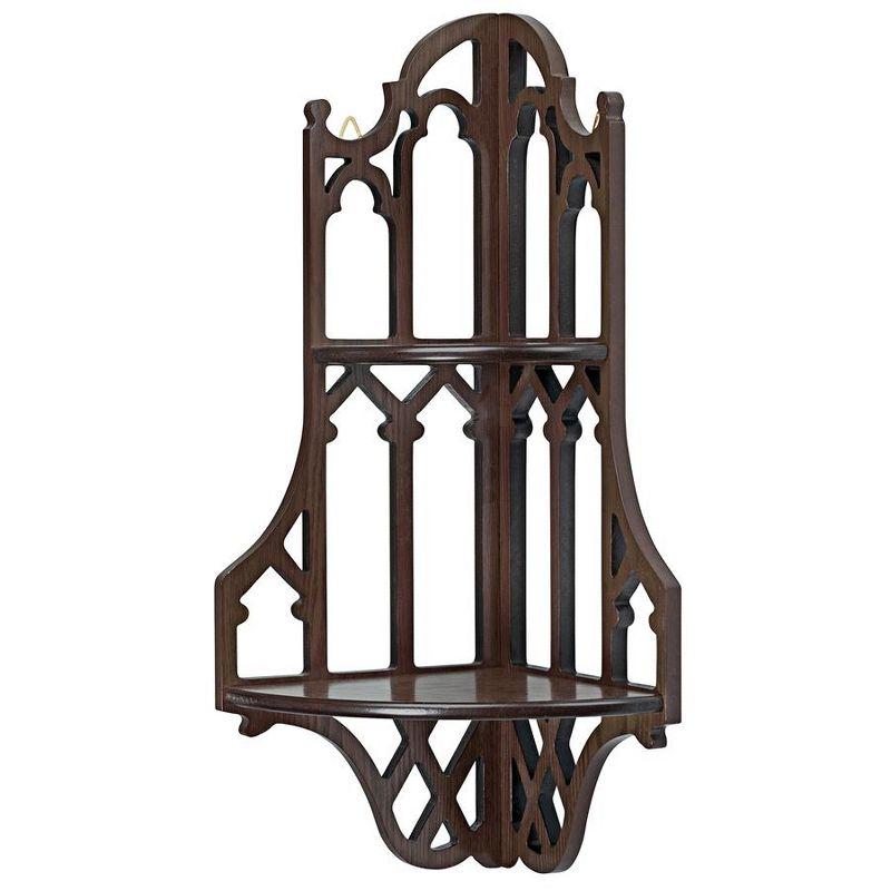 Canterbury Cathedral 2 Piece Solid Wood Corner Shelf