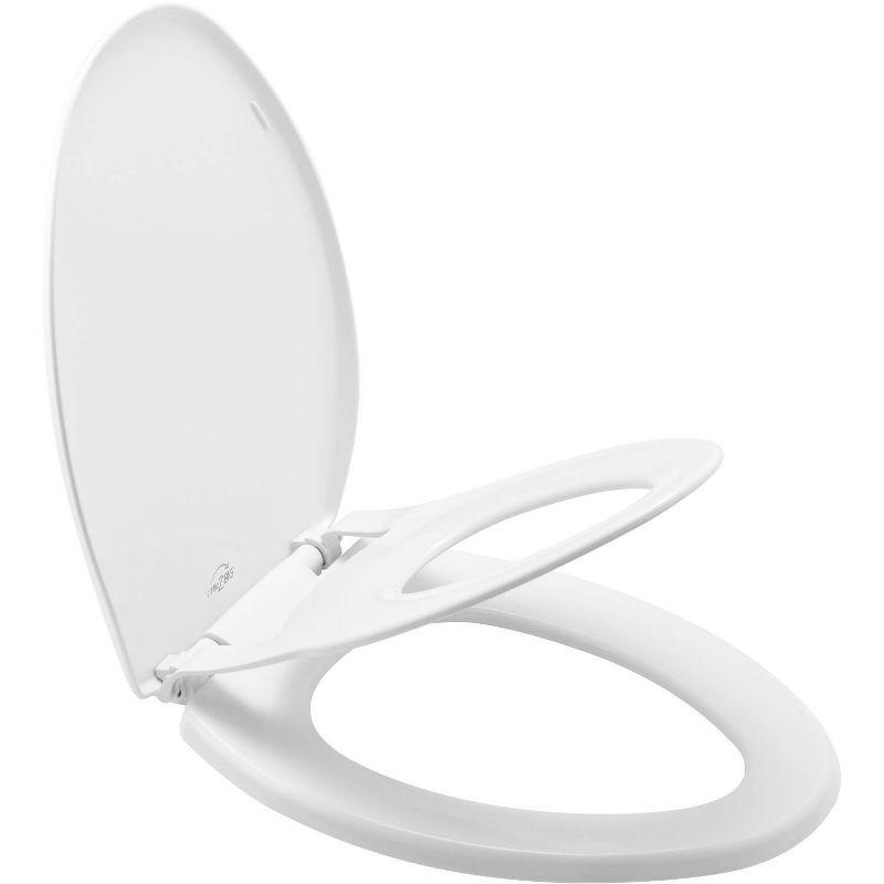 Little2Big Elongated Toilet Seat with Built-In Potty Training Seat