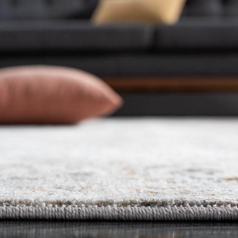 Dream DRM727 Power Loomed Area Rug - Ivory/Light Grey - 4'x6' - Safavieh.