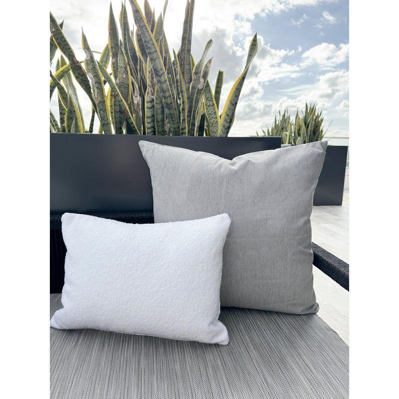 Luxe Essential Grey Indoor Outdoor Pillow